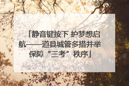 静音键按下 护梦想启航——道县城管多措并举保障“三考”秩序