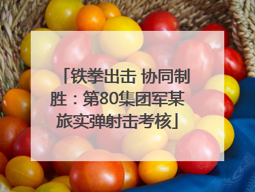 铁拳出击 协同制胜：第80集团军某旅实弹射击考核