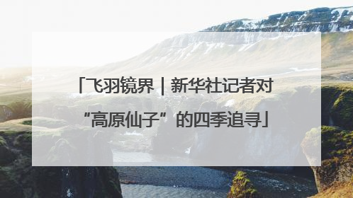 飞羽镜界｜新华社记者对“高原仙子”的四季追寻