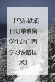 马东铁项目订单班留学生赴广西学习铁路技术
