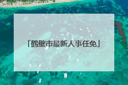 鹤壁市最新人事任免