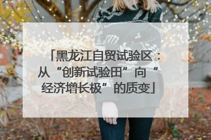 黑龙江自贸试验区：从“创新试验田”向“经济增长极”的质变