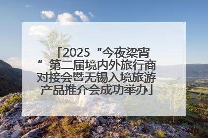 2025“今夜梁宵”第二届境内外旅行商对接会暨无锡入境旅游产品推介会成功举办