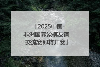 2025中国-非洲国际象棋友谊交流赛即将开赛