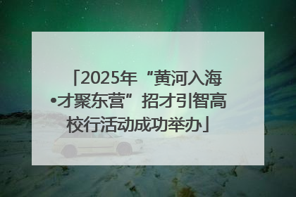 2025年“黄河入海•才聚东营”招才引智高校行活动成功举办