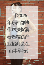2025年东西部协作帮扶促消费暨糯食产业招商会在贞丰举行