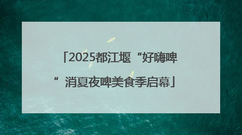 2025都江堰“好嗨啤”消夏夜啤美食季启幕