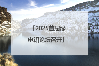 2025首届绿电铝论坛召开