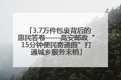 3.7万件包裹背后的惠民答卷——高安邮政“15分钟便民寄递圈”打通城乡服务末梢
