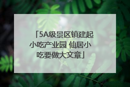 5A级景区镇建起小吃产业园 仙居小吃要做大文章