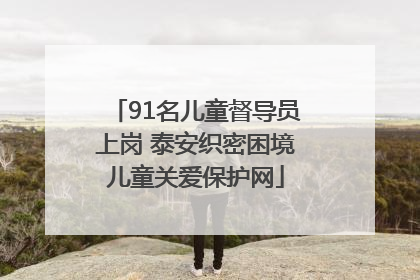 91名儿童督导员上岗 泰安织密困境儿童关爱保护网