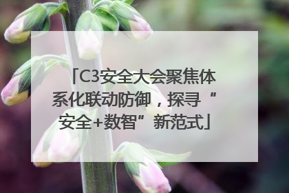 C3安全大会聚焦体系化联动防御，探寻“安全+数智”新范式